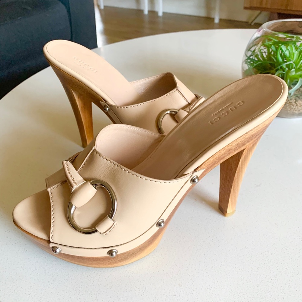 Gucci Horsebit Platform Heels